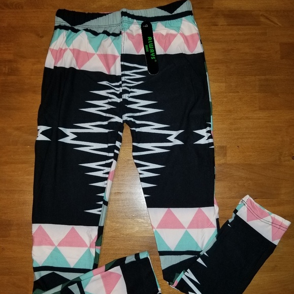 NWT Always Kids Leggings Twins 2 Pairs L/XL 5-10 - Picture 3 of 5